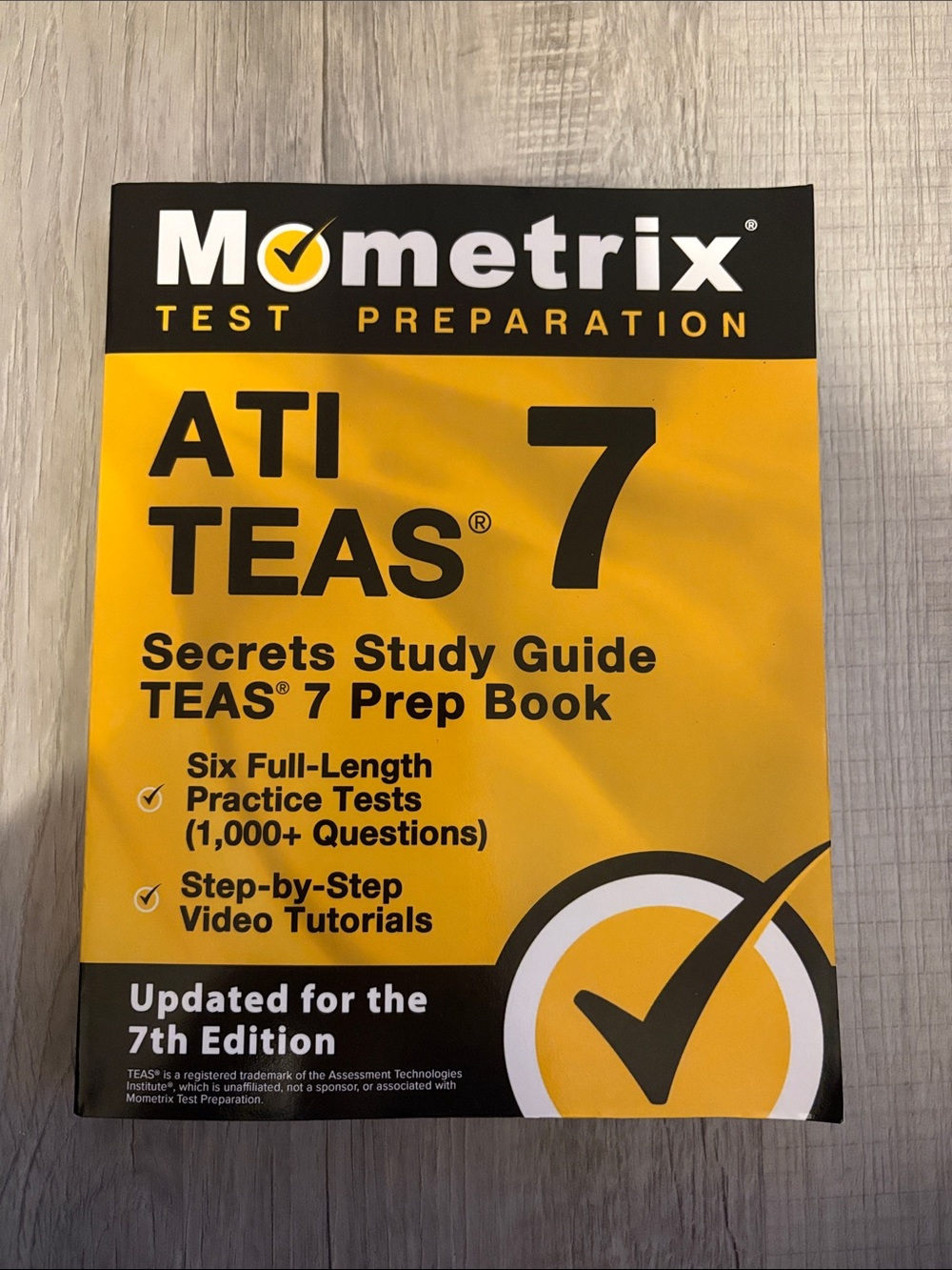 Mometrix ATI TEAS 7 Secrets Study Guide - Yellow Black